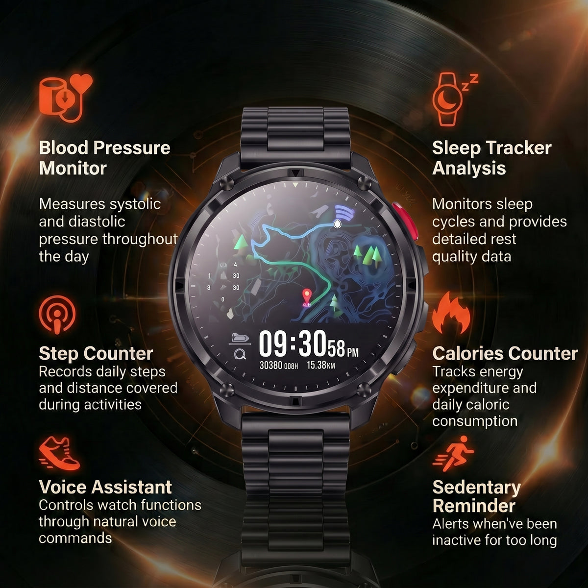 Novex™ Titan X4 Pro - Rugged GPS Smartwatch