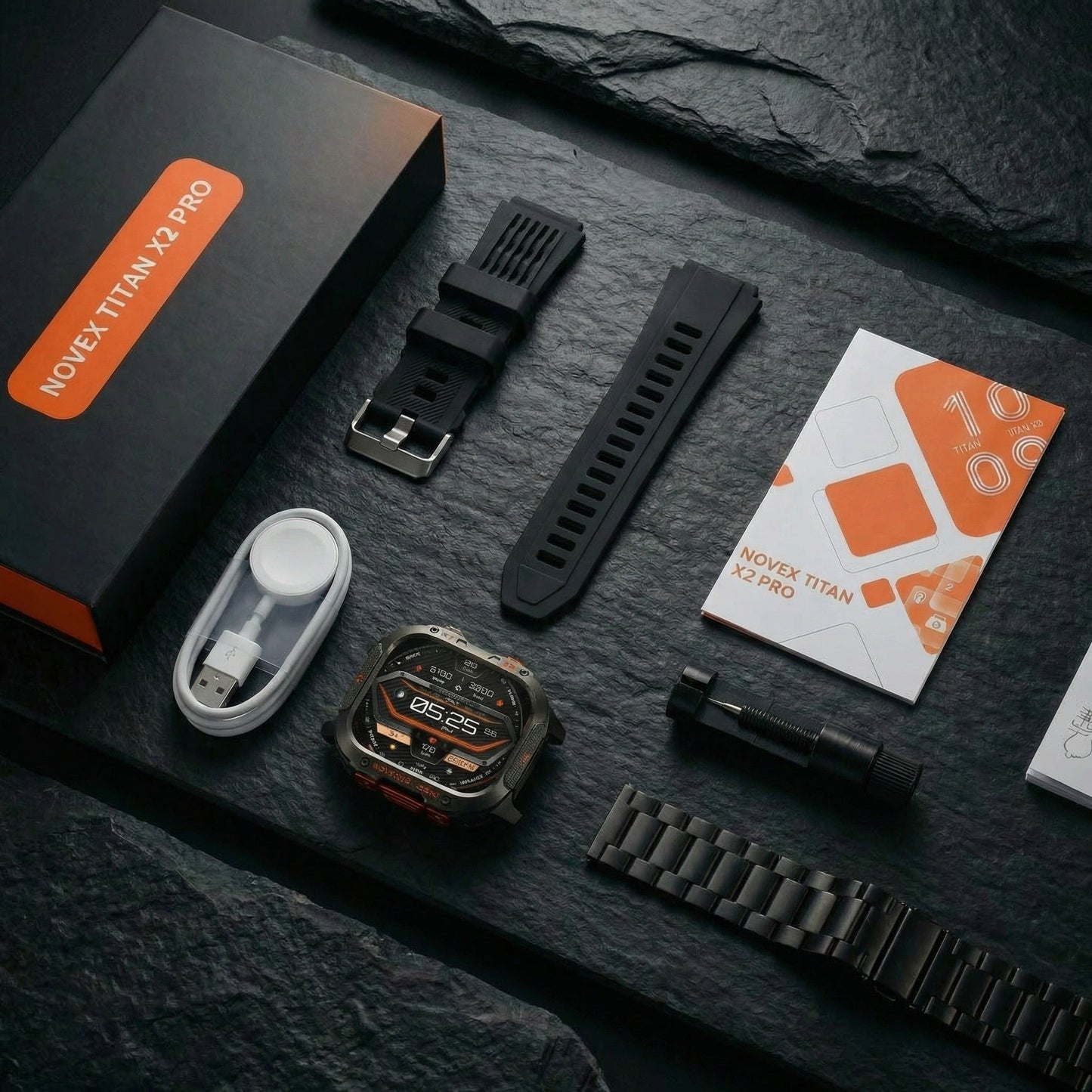 Novex™ Titan X2 Pro - Rugged GPS Smartwatch