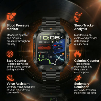 Novex™ Titan X2 Pro - Rugged GPS Smartwatch