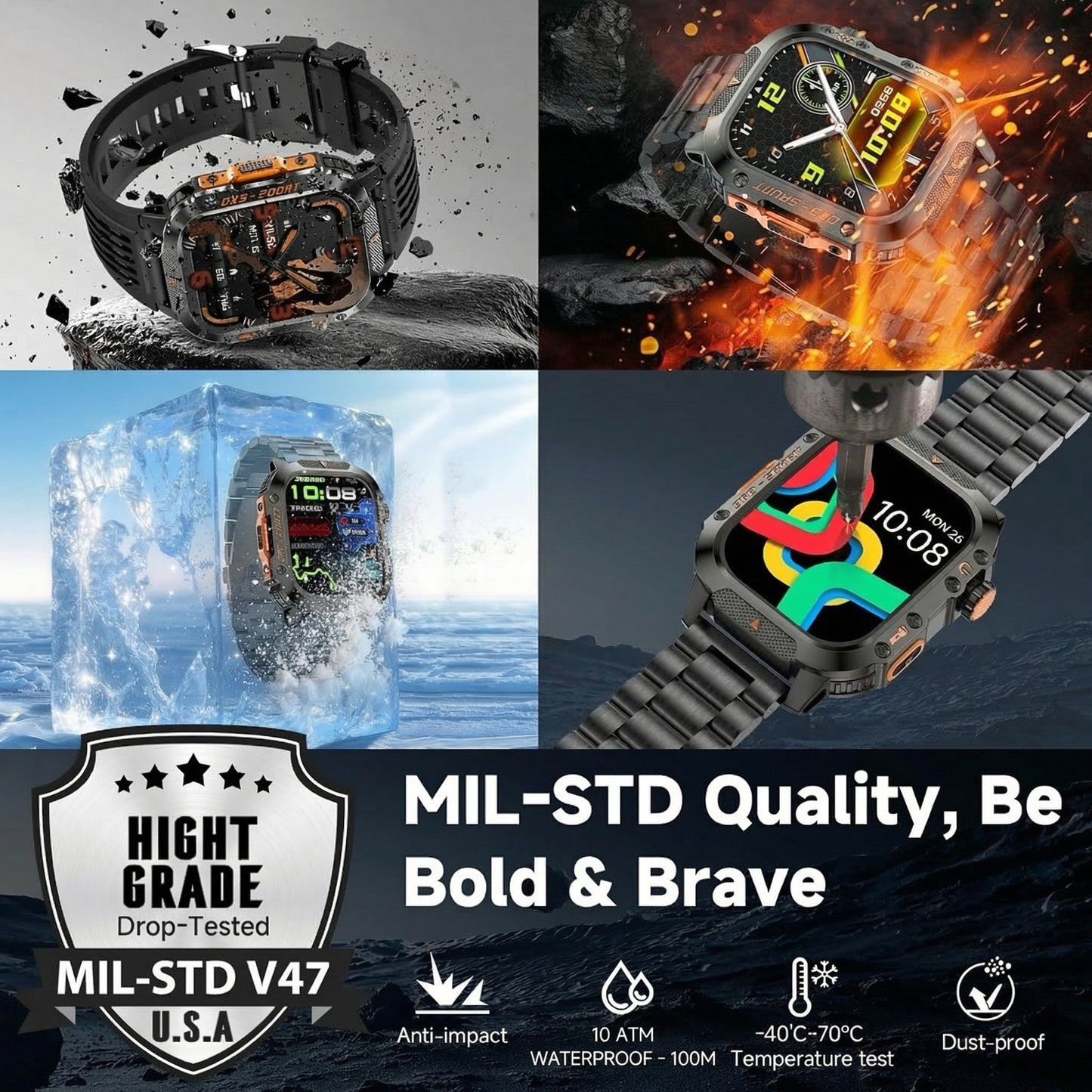 Novex™ Titan X2 Pro - Rugged GPS Smartwatch