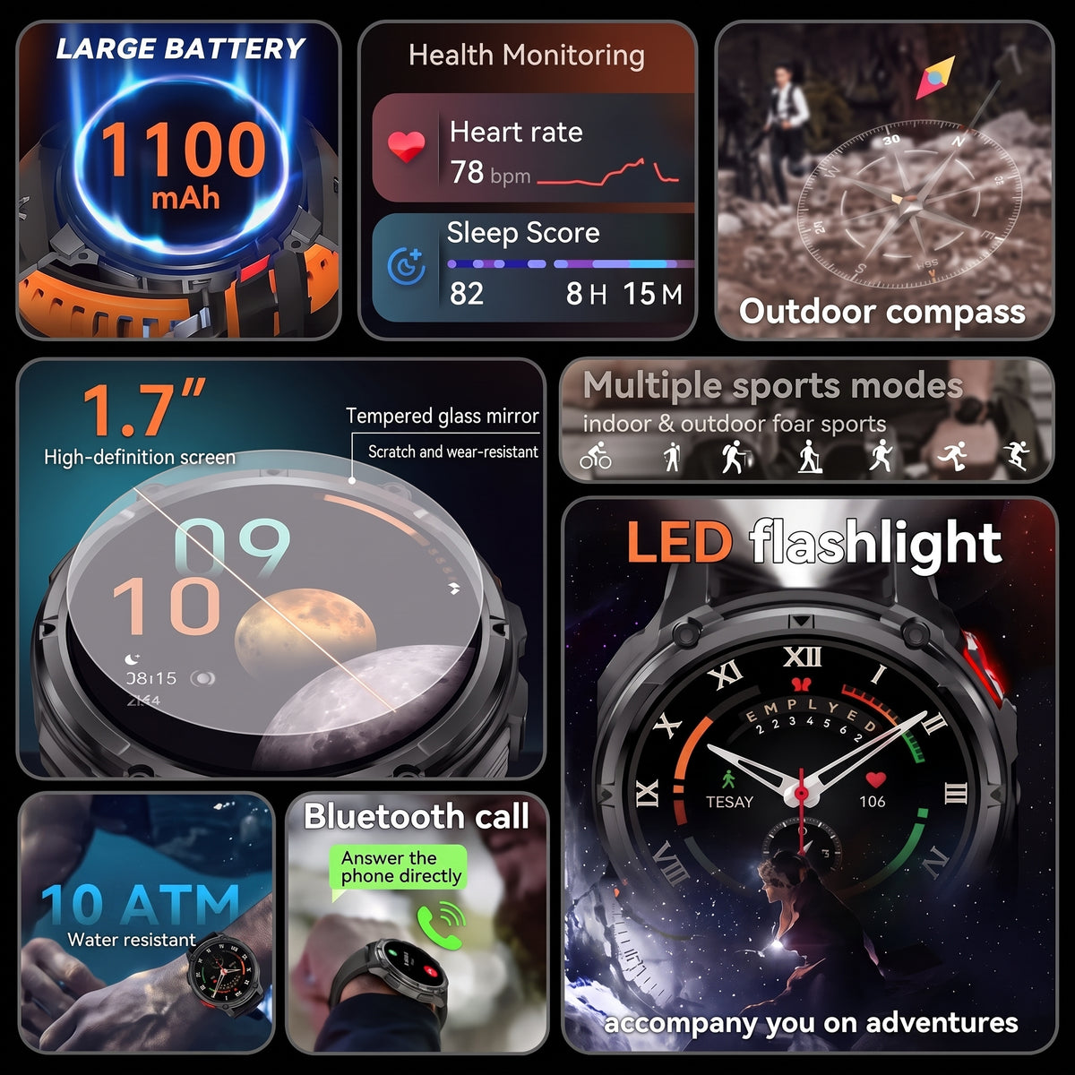 Novex™ Titan X4 Pro - Rugged GPS Smartwatch
